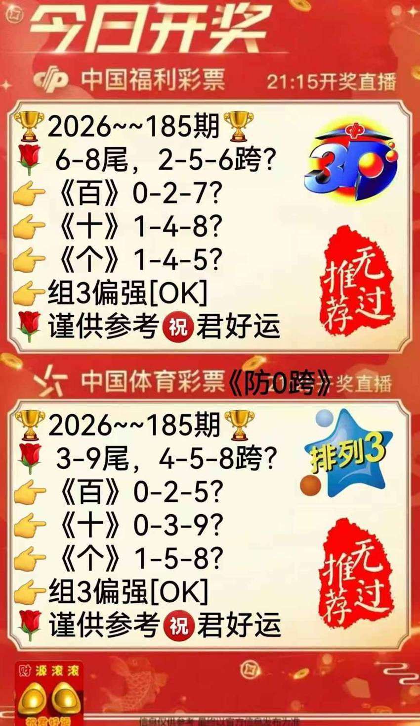 7.14福彩3D名家分享