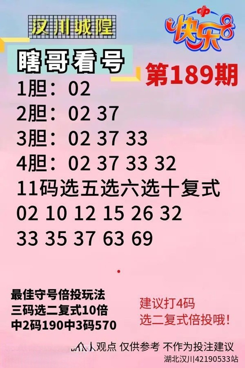 7.18快乐8名家分享