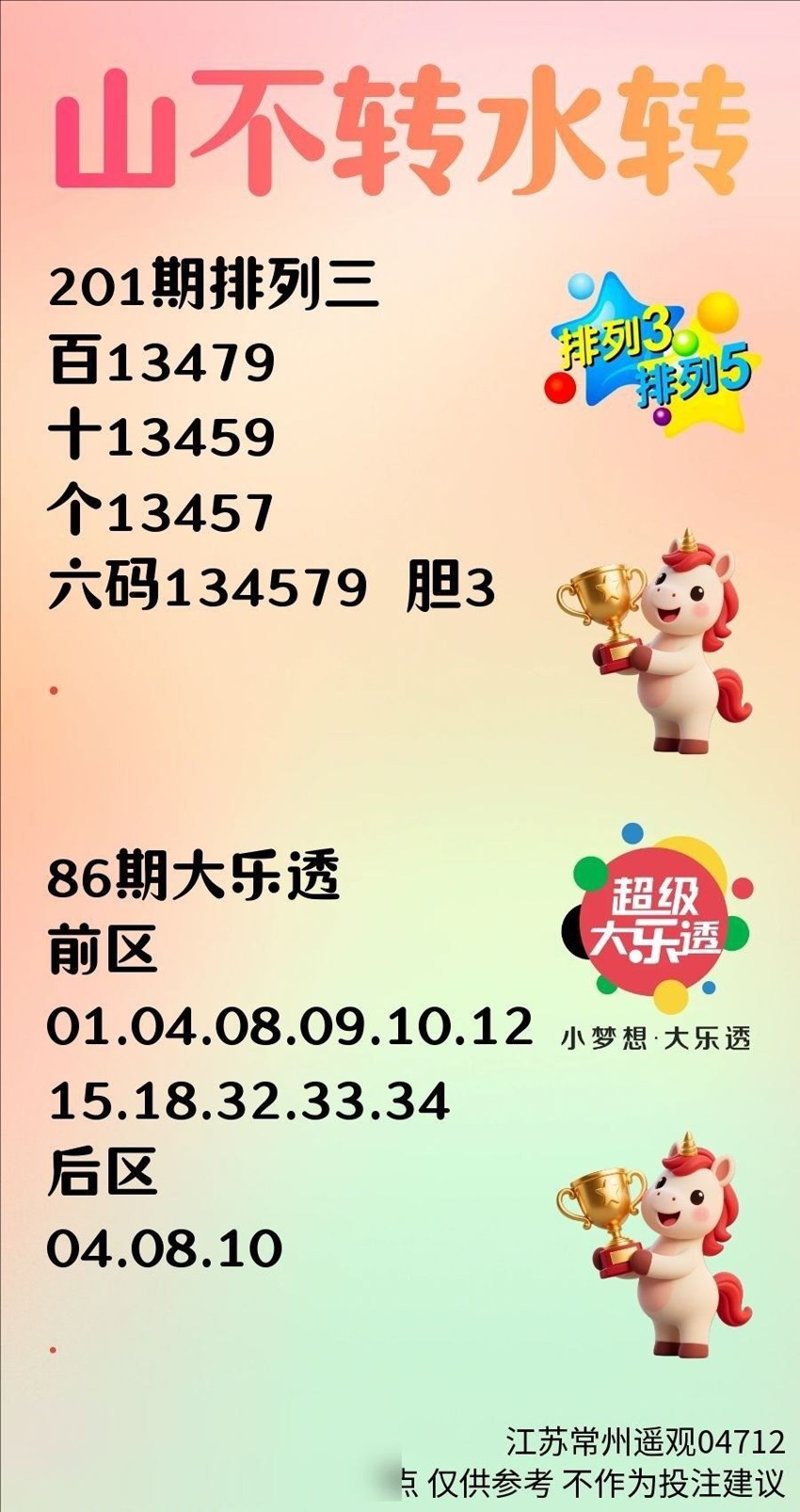 7.30排列三名家分享