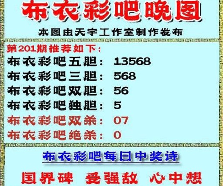 7.30福彩3D名家分享