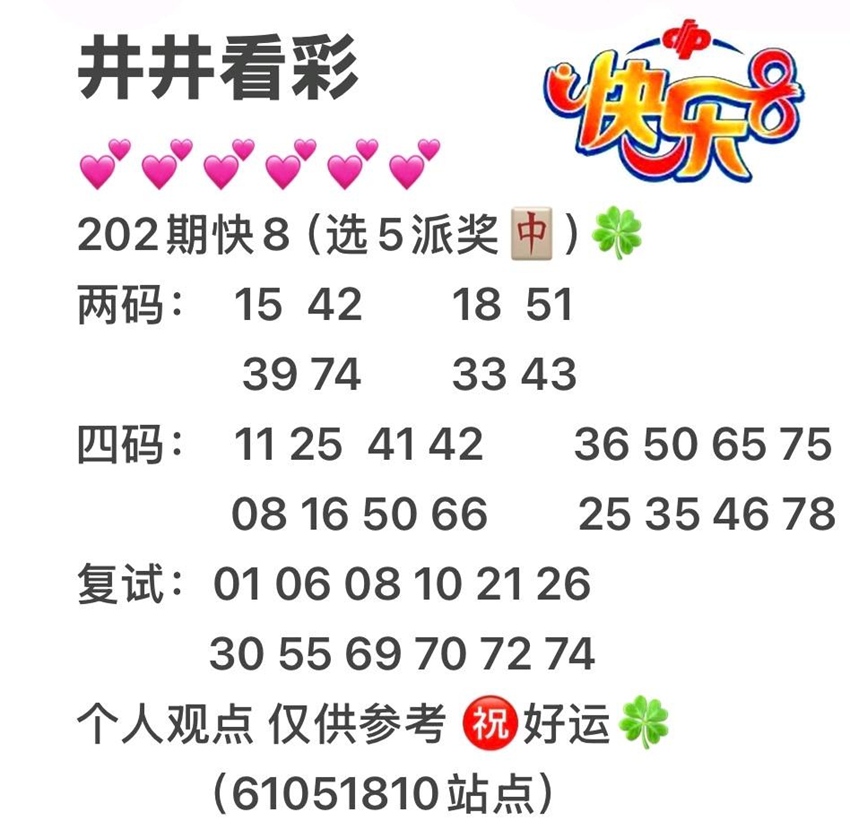 7.31快乐8名家分享